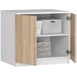 Aufsatzschrank S60 2T CLP Eiche Sonoma Dekor - Weiß