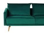 3-Sitzer Sofa MAURA Smaragdgrün - Gold - Grün