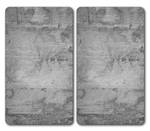 Multifunktions-Unterlegscheiben Grau - Glas - 30 x 1 x 52 cm