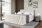 Boxspringbett ERNINA-Z KING Beige - Breite: 200 cm