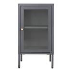 Vitrinenschrank Dalby Glas Grau - Grau