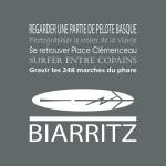 Tableau sur toile Biarritz 30x30 cm Gris