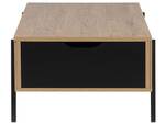 Couchtisch BLACKPOOL Schwarz - Braun - Holzwerkstoff - 107 x 37 x 59 cm