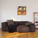 Leinwandbild Gemälde von Klimt Textil - 2 x 50 x 50 cm