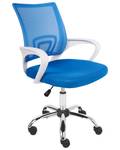 Chaise de bureau SOLID Bleu - Argenté - Blanc
