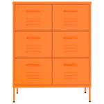 Schubladenschrank 3007006 Orange - Weiß