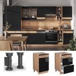 Meuble cuisine Fame-Line 39922 Noir - Marron - Bois manufacturé - 50 x 82 x 51 cm