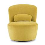 Fauteuil rond pivotant jaune - DAMIEN Jaune