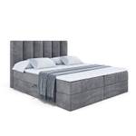 Boxspringbett BOXI1 Steingrau - Breite: 180 cm - H4