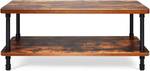 Couchtisch 2 Etagen Braun - Holzwerkstoff - 60 x 45 x 110 cm
