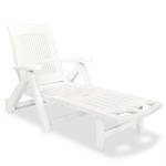 Chaise longue 294285 Blanc - Matière plastique - 72 x 101 x 195 cm