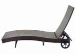 Chaise longue D80 Beige - Marron