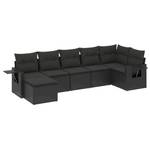 Gartensitzgruppe K6184(7-tlg) Schwarz - Massivholz - 69 x 62 x 55 cm