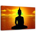 Leinwandbilder Buddha Sonnenaufgang 90 x 60 cm