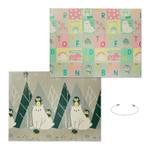 Tapis de jeu pliable avec motifs animaux Gris - Vert - Blanc - Matière plastique - 195 x 1 x 146 cm