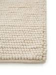 Tapis de laine Beads Blanc crème - 80 x 150 cm