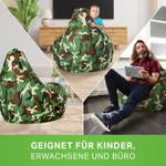 Gaming Sitzsack + Hocker "Cozy+Cube" Grün - Multicolor