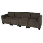 Modular 4-Sitzer Sofa Couch Moncalieri Braun