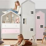 Kinderkleiderschrank MIRUM Pink - Rosé - Weiß