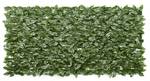 Sichtschutz mit Blättern Lorbeer Grün - Kunststoff - 200 x 100 x 5 cm