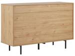 Sideboard ITACA Schwarz - Braun - Weiß - Holzwerkstoff - 118 x 78 x 40 cm