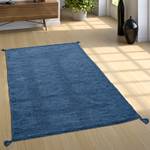 Hochflor-Teppich Kilim 210 Blau - 120 x 170 cm