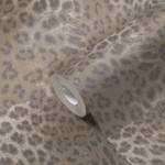 Tapete Animalprint Grau Weiß Braun Braun - Grau - Weiß - Breite: 53 cm