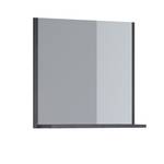 Miroir mural avec étagère BETA Gris - Bois manufacturé - 83 x 72 x 18 cm