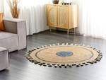 Tapis tressé OBAKOY Beige - Bleu