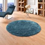 Langflor ShaggyTeppich Luxury Rund Hellblau - 120 x 120 cm