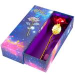 Ewige Rose mit LED-Lichterkette 25cm