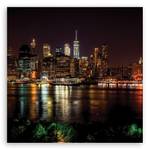 Bild auf Stadt Nacht New York leinwand