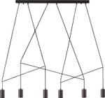 Lustre suspension IMBRIA Noir - Métal - 5 x 10 x 135 cm