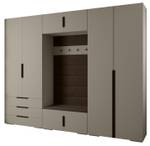 Garderobe Inova 1 Z14 Schwarz - Braun - Grau - Schwarz