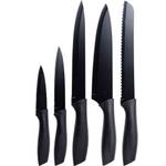 Küchenmesser (5er-Set) Schwarz - Metall - 4 x 32 x 32 cm