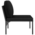 Garten-Lounge-Set (6-teilig) 48589 Schwarz - Grau - Metall - Kunststoff - 200 x 65 x 190 cm