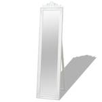 Miroir sur pied Blanc - Verre - Bois massif - 40 x 160 x 1 cm