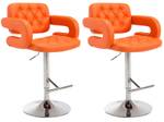 2er Set Barhocker Dublin Orange