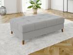 Hocker Neo Cord-Stoff Grau - Massivholz - Textil - Holzart/Dekor - Holz teilmassiv - 118 x 40 x 73 cm