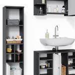 Mobilier de salle de bains Fynn Anthracite - Blanc