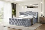 Boxspringbett VILA-Z Hellgrau - Breite: 140 cm - H4