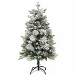 Künstlicher Weihnachtsbaum 3011489 Grün - Weiß - Metall - Kunststoff - 80 x 150 x 80 cm