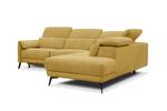 Ecksofa Scala (5-Sitzer mit Relax) Gelb - Ecke davorstehend rechts