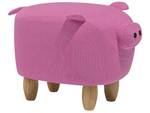 Tierhocker PIGGY Eiche Hell - Pink