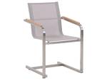 Chaise de jardin COSOLETO Beige - Argenté - Lot de 6