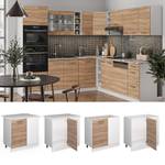 Eckschrank R-Line 45476 Eiche Sonoma Dekor - Weiß