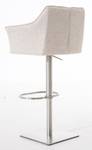 Tabouret de bar Damaso Lot de 2 Beige - Argenté