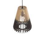 Lampe suspension CAVALLA Noir - Marron - Bois manufacturé - 30 x 35 x 30 cm