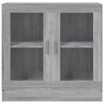 Vitrinenschrank 3005130-1 Eiche Grau Dekor - Höhe: 80 cm