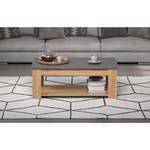 Suivre la table basse Gris - En partie en bois massif - 120 x 46 x 67 cm